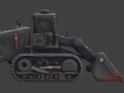 Industrial Gothic Armored Loader 3D Model Low-poly 3D model