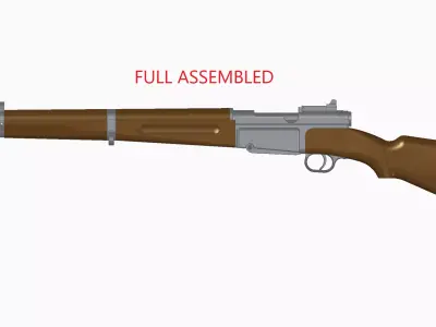 MAS-36 luftwaffe rifle 3D model
