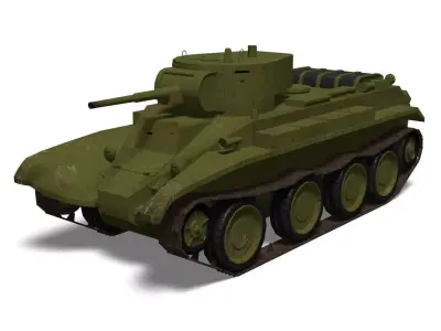 BT-7 light tank 3D model