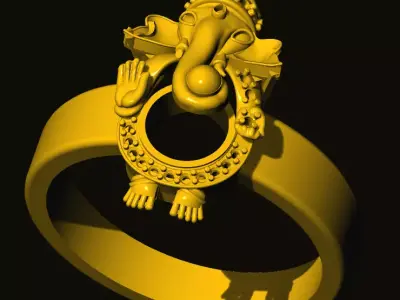 ganesh ring 3D print model