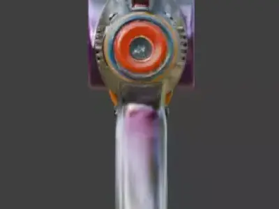 Neon Pulse Atompunk Ion Disintegrator 3D Model Low-poly 3D model