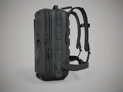 military combat baggage bag 3D model