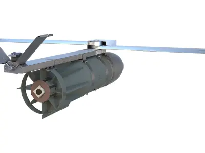 FAB-3000 with UMPK Russian Glide Bomb 3D model
