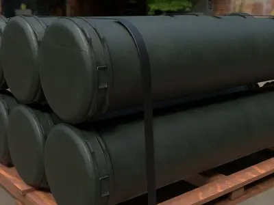 gas cylinders game asset 3D model