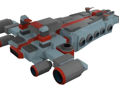 Low-poly spaceship star wars Low-poly 3D model