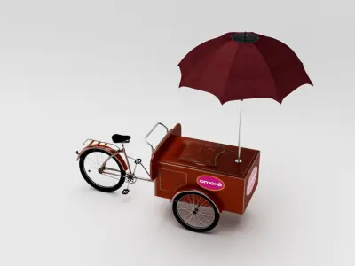 Ice Cream Cart Free 3D model