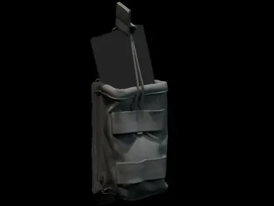 Marvelous Designer AR15 Ammo Half EmptyPouch 3D model