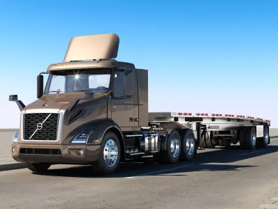 Volvo VNR 300 FlatBed 3D model
