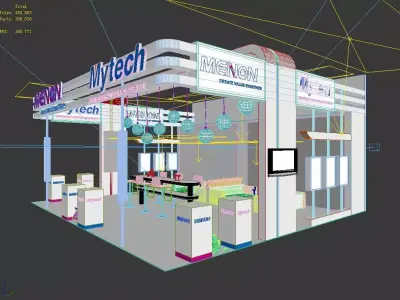 Exhibition - Area - 8X9-3DMAX2012-022 3D model
