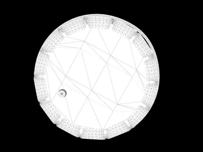 Barrel Low-poly 3D model 3