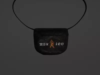Bag 3d moddel low poly game Low-poly 3D model