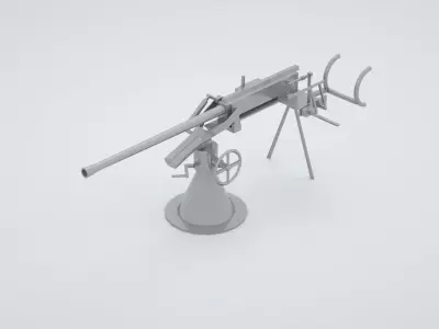 2cm - 20mm Flak 30 38 Flakvierling 38 3D model