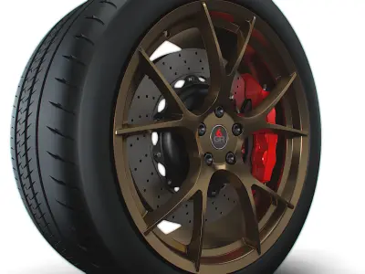 Project 6GR wheel 3D model