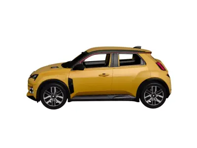 Renault 5 E-Tech 2026 Compact Electric Hatchback Retro-Modern 3D model