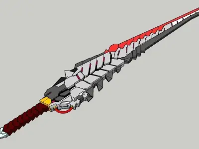 Blood Dragon Sword 3D print model