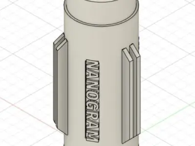 NANOGRAM C-CLASS MODEL ROCKET 3D model