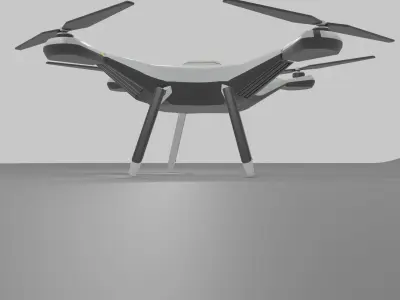 Micro Drone Low-poly 3D model