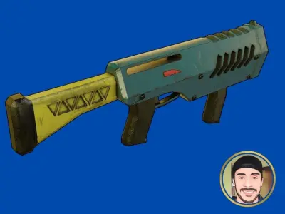 Fusil Game Asset 3D model