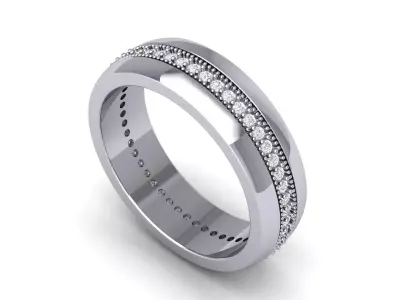 Wedding Ring  3D print model 166