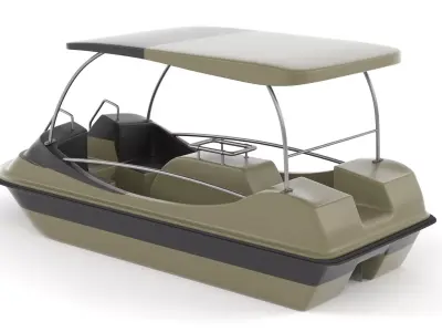 Fiberglass Pedal Boat 3D model