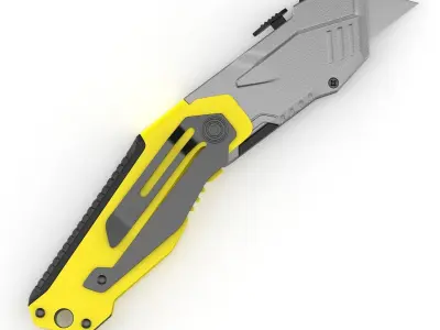 Folding Retract Knife 3D model