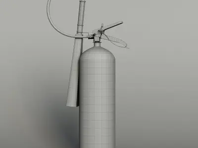 3D Fire Extinguisher  3D model