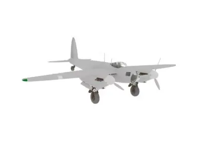 AIRCRAFT MOSQUITO Free 3D model
