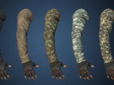 First Person View Hands Low-poly 3D model