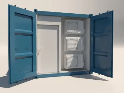 Shipping Container Office  3D model 3D model