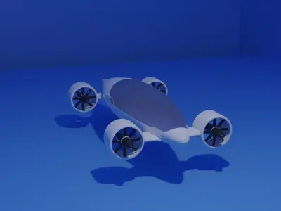 Vision VTOL concept 3D model 3D model