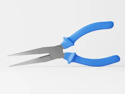 Pointed Nose Plier or Needle Nose Plier Low-poly 3D model