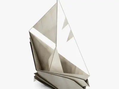 Boat Paper v 1 3D model