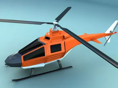 Futuristic helicopter concept  3D model