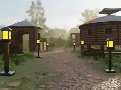 Waterway Village 3D model