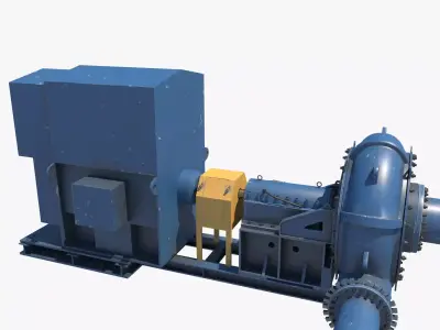 bomba de alim de hidrociclones 3D model