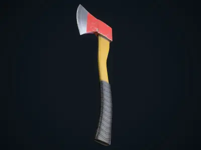 Old Axe Free low-poly 3D model