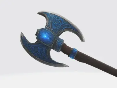 Fantasy axe 3D model