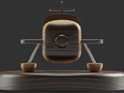 Plane Decoration 3D model