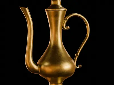 Arabic Traditional Teapot 3D model