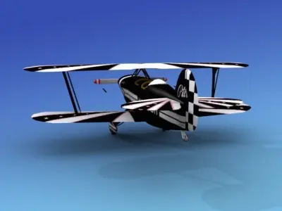 Pitts Special 3D model 6