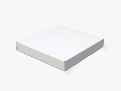 Mailer Boxes - White Low Profile Set 3D model