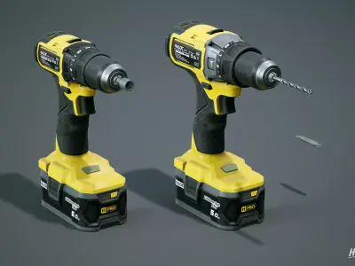 Power Tools Pack Low-poly 3D model purchase