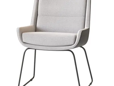 Naughtone Hush Low chair 3D model