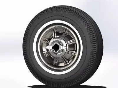 Wheel Oldsmobile Starfire 1964 for scale model 3D print model