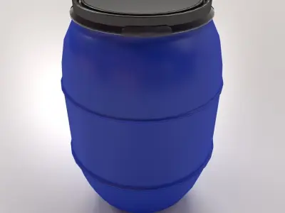 HPDE Drum Container 3D model