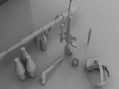 Soldier pack 3D model