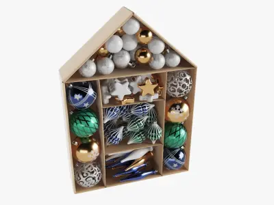  Christmas Tree Decor Gift Box 03 