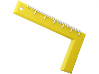  Corner ruler CARTOON  3D model