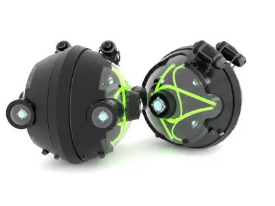 3D sci-fi robotic drone 3D model