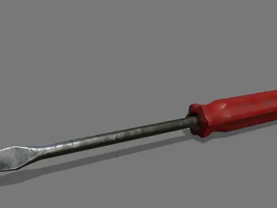 screwdriver Low-poly 3D model 45